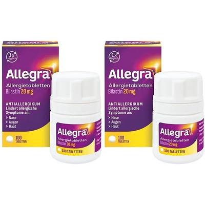 Allegra Allergietabletten 20 mg Tabletten Dose x2 2x100 St