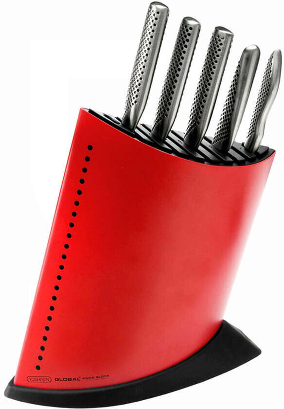 Global Ceppo  GKB-52/CR Rosso per 9 coltelli