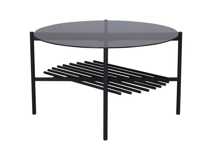 Livetastic Couchtisch, Schwarz, Glas, Metall, rund, rund, 80x45x80 cm, einfacher Aufbau, Wohnzimmer, Wohnzimmertische, Couchtische