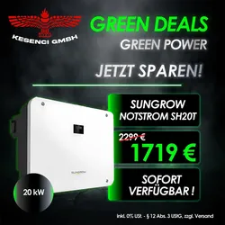 GREEN DEALS ! Sungrow Hybrid Wechselrichter 20kW Notstrom SH20T