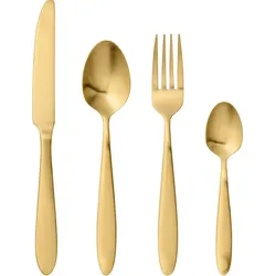 Gold Besteck-Set 4 El.