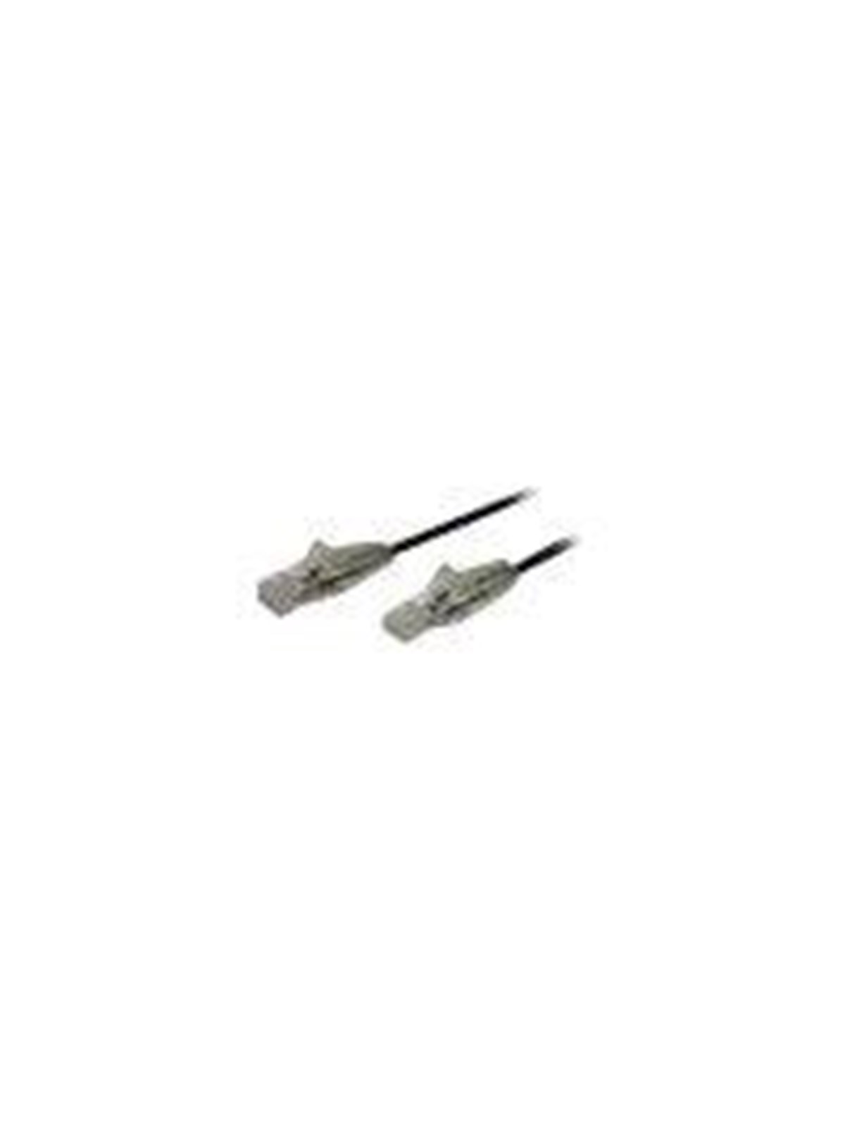 StarTech.com 2m CAT6 Cable - Black Slim CAT6 Patch Cord - Snagless - LSZH - patch cable - 2 m - black - Schwarz - 2m