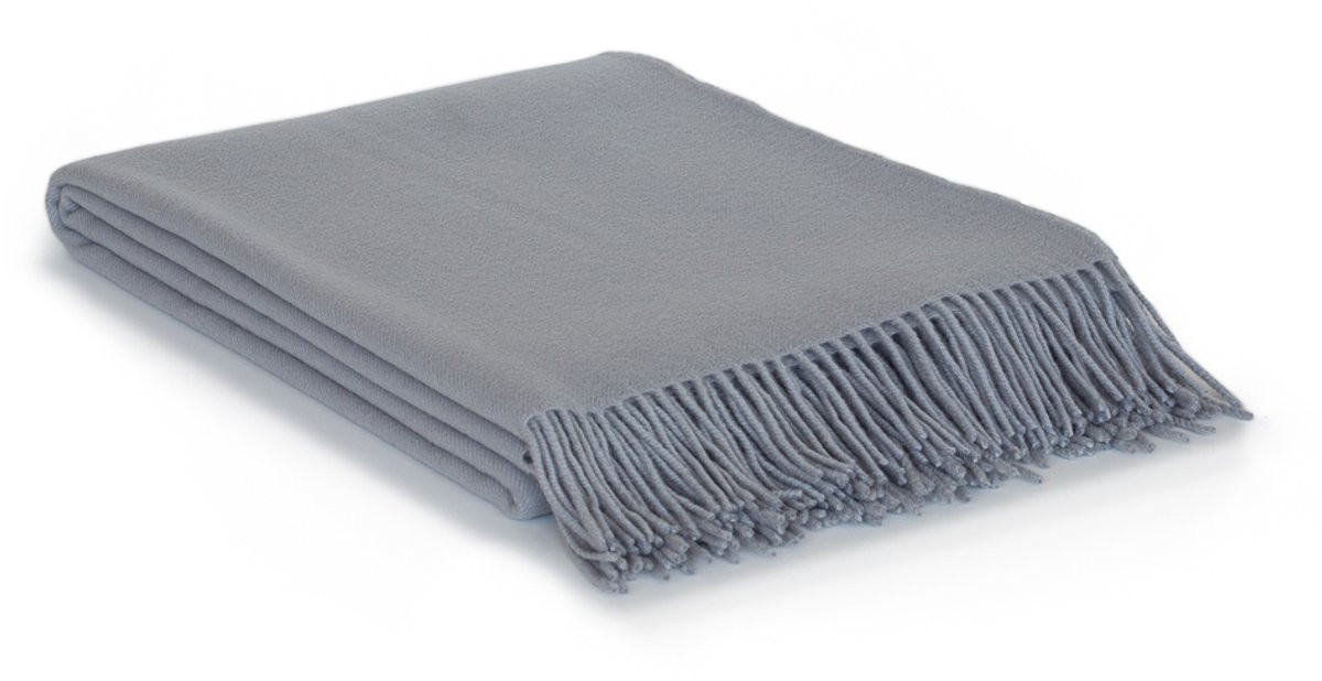 MoST Wollen plaid Rio grijs 140 x 200 cm