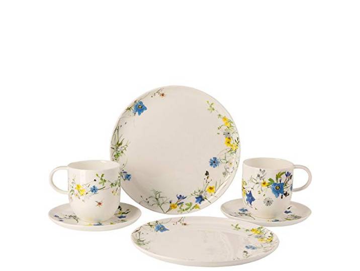 Rosenthal Brillance Fleurs des Alpes Set 6-tlg. mit Becher und Coupteller
