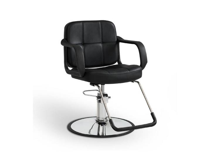 Barberpub Stuhl BarberPub Friseurstuhl Hydraulische Friseursessel 2043 (Schwarz)