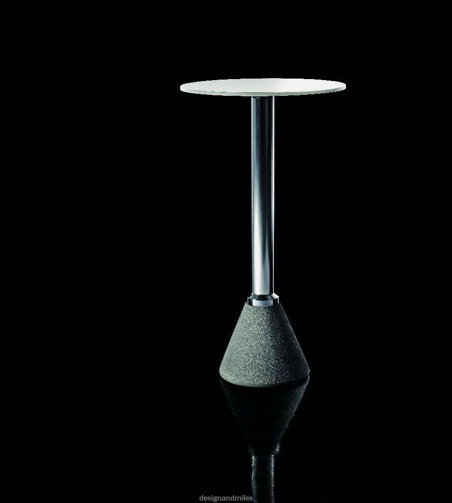 Magis Table One Bistrotisch (Ø 60cm, weiß, Aluminium eloxiert, H 110cm) Ø 60cm | weiß | Aluminium eloxiert | H 110cm TV429+TV448+TV454