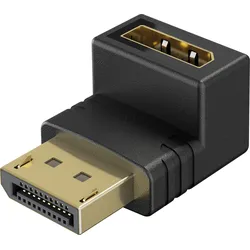 GOOBAY 77129 - DisplayPort Adapter, DP Stecker auf DP Buchse