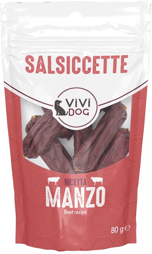 ViVi Dog Snack Salsiccette 80G MANZO