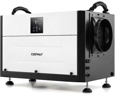 155 PPD Commercial Dehumidifier w/9.8 FT Drain Hose for Basement