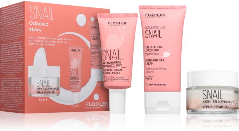 FlosLek Laboratorium Snail Gift Set for skin resurfacing