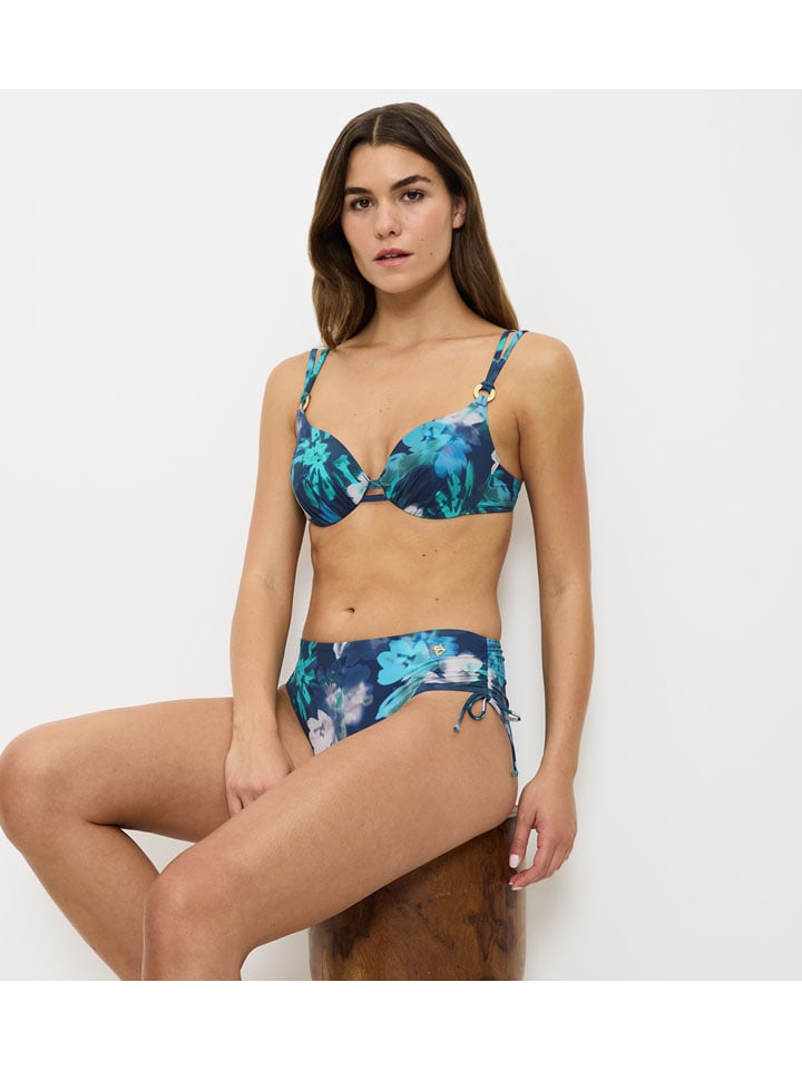 Triumph Bikini-Oberteil "Summer Fleur" in Türkis - 42C-Cup