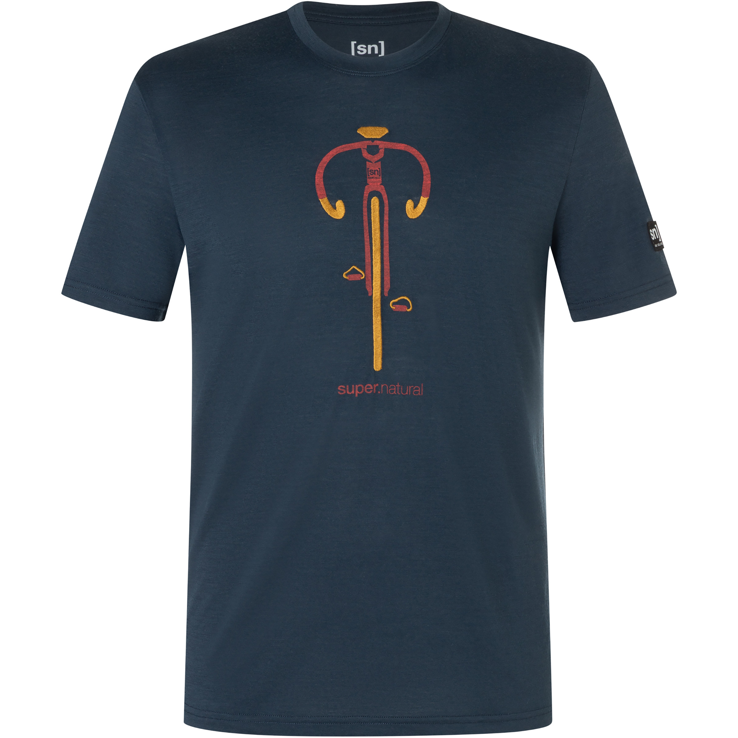 Super.Natural Vintage Bike Herren T-Shirts blau Größe XL Trekking Hautfreundlich Merinowolle