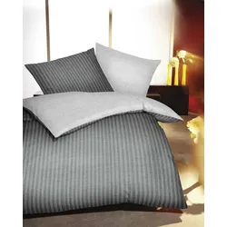 kaeppel Bettwäsche Satin Eternity Combo schiefer 200x200 cm + 2x80x80 cm