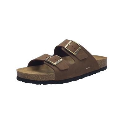 Pantolette JOSEF SEIBEL "Josef Seibel Pantoletten Leder", Damen, Gr. 40, braun, Leder, Schuhe Pantolette