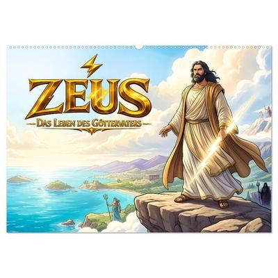 Zeus - Das Leben des Göttervaters (Wandkalender 2027 DIN A2 quer), CALVENDO Monatskalender