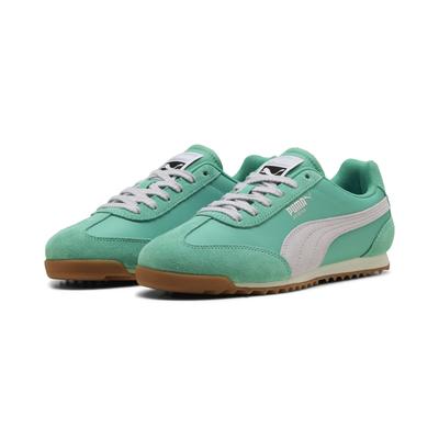 Sneaker PUMA "ARIZONA NYLON", Damen, Gr. 37, grün (vibrant grün, lavender pop, gum), Textil, mehrfarbig, Schuhe Sneaker, für vielseitige Einsätze, mit Wildleder-Overlays, sportlicher Stil