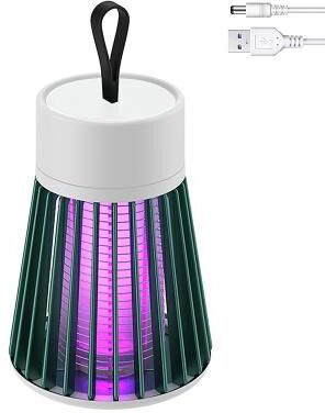 LightInthebox Bug Zapper Mosquito Trap Killer Lamp Electric LED UV Flying Insect Repellent Light Portable USB Rechargeable Trap Flying Insect Killer for Home Pest Control Insect Repellent