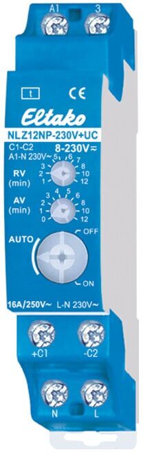 Eltako Nachlaufschalter 1S,16A/250V AC NLZ12NP-230V+UC (23100704)