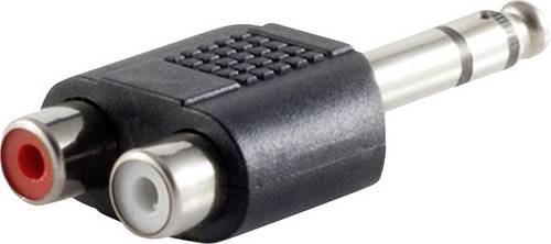 TRU Components Klinken-Adapter Klinkenstecker 3.5mm - Cinch-Buchse Stereo Polzahl:3