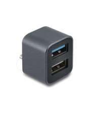 Delock Mini USB Hub Type-C Stecker zu 1 x 10 Gbps Typ-A und 1 2.0 (64359)