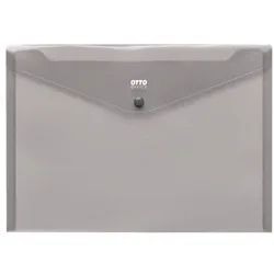 OTTO Office Dokumentenhülle »Standard« A4 mit Druckknopf grau, 23.3x33.5 cm