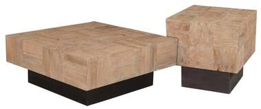 Taran Designs Caden 2-piece Solid Wood Living Room Table Set
