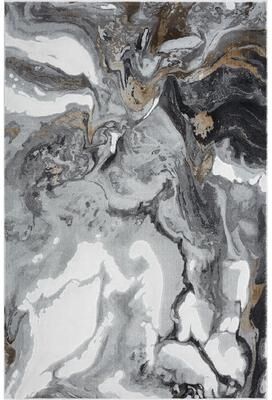 Abani Rugs Regal REG140B Abstract Dark Grey Area Rug