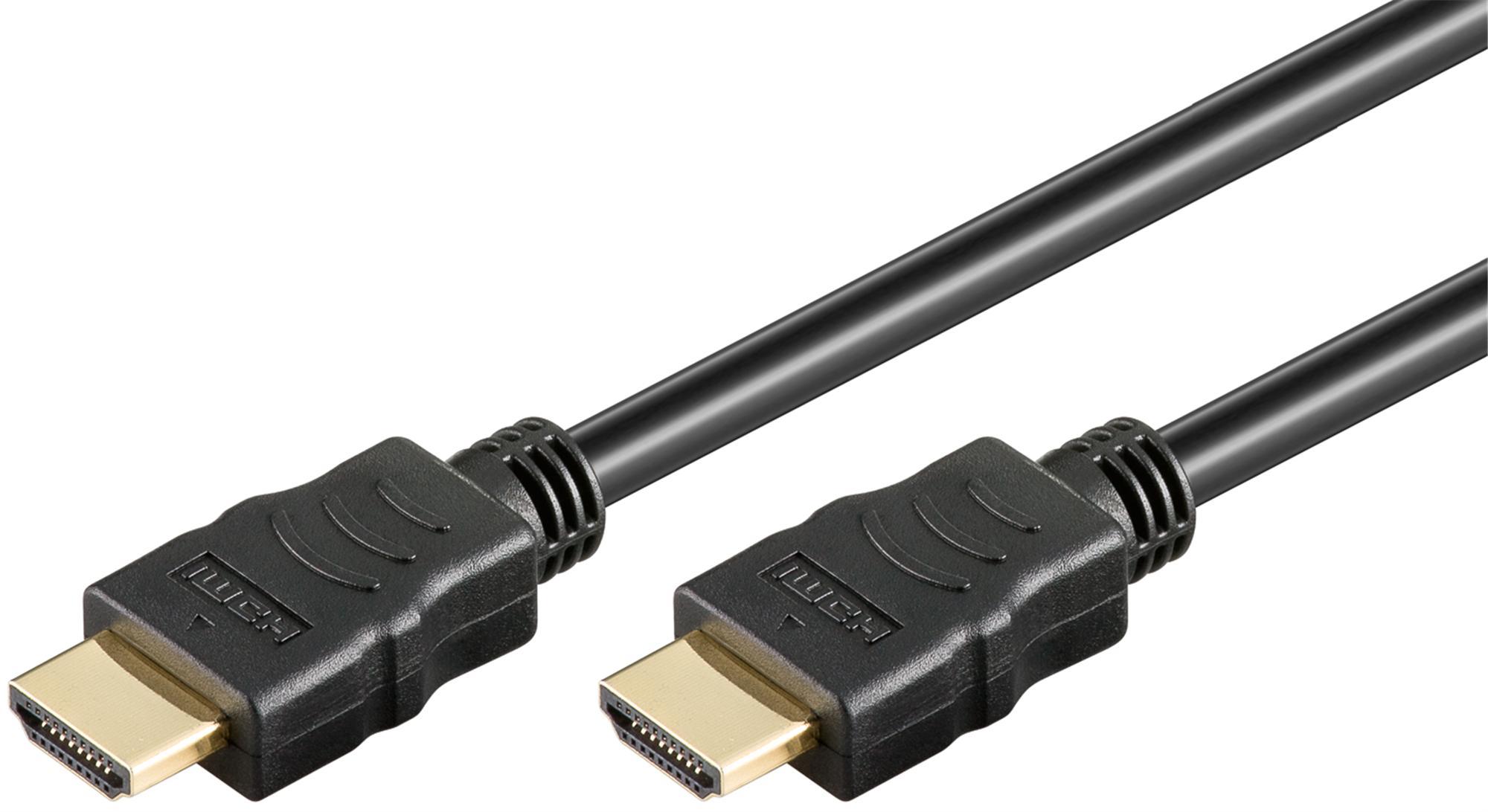 20x Goobay 47575 Standard HDMI-Kabel, Ultra High-Speed, mit Ethernet, 3 m, schwarz - 8K/60Hz