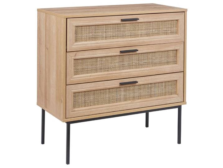 Commode à 3 tiroirs marron clair