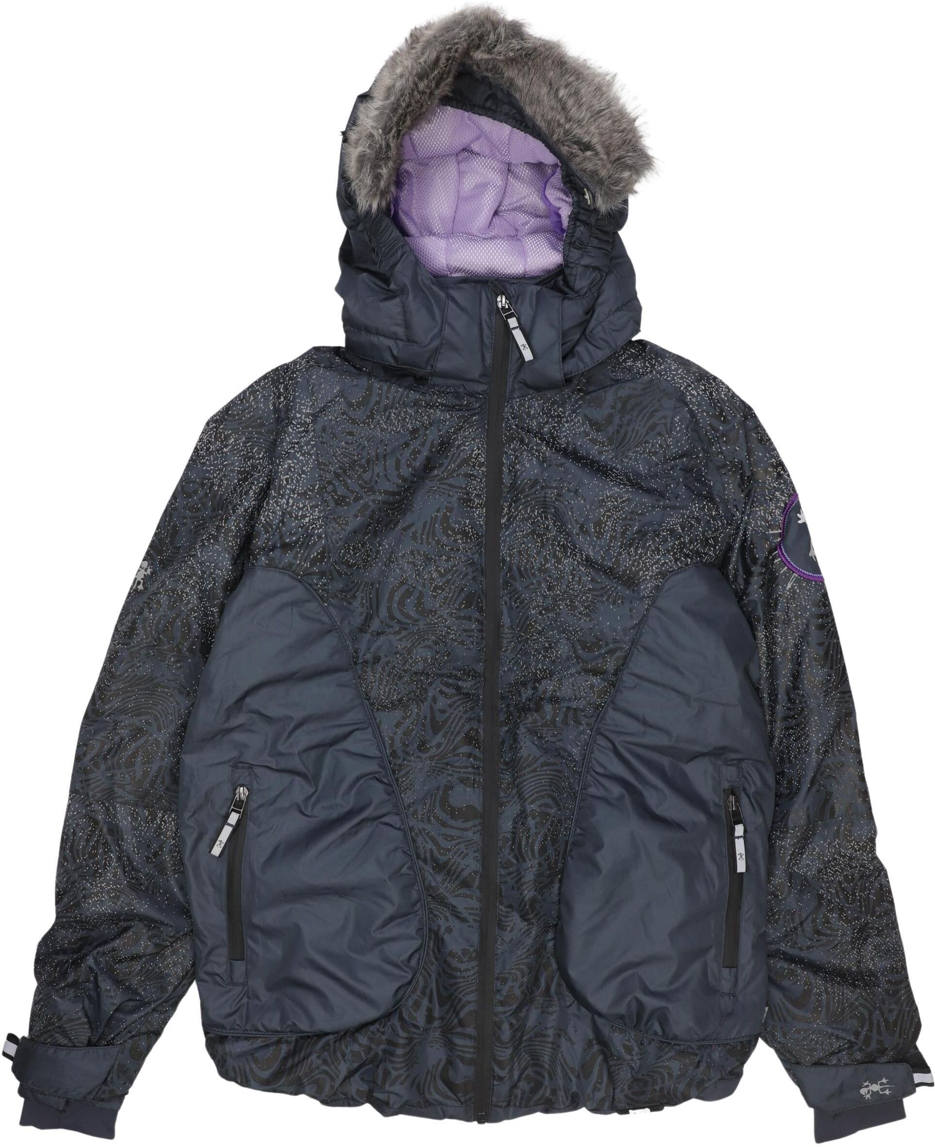 XS Exes Mädchen Jacke oder Mantel, Marineblau, Gr. EU 164, Synthetik - Second Hand