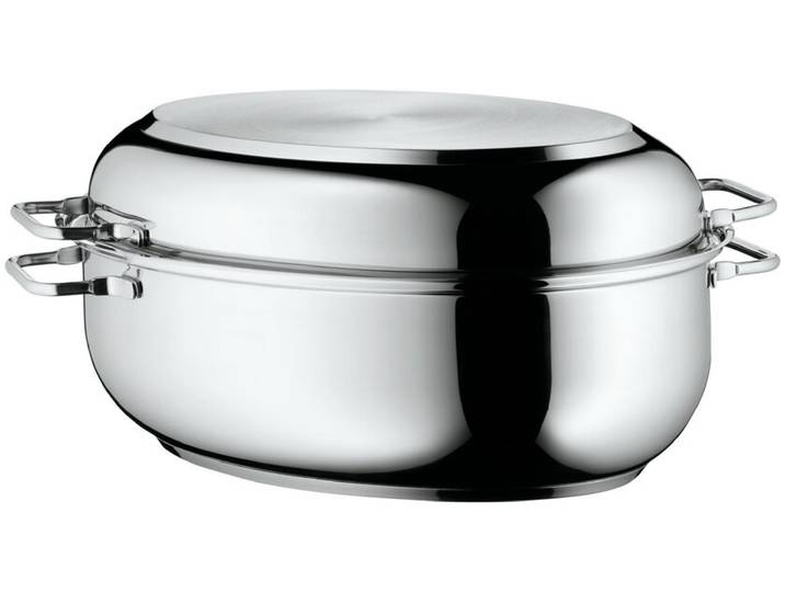 Extrabräter mit Metalldeckel Edelstahl
