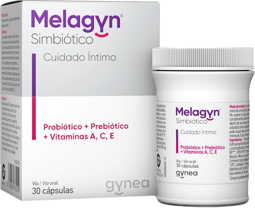 GYNEA 30 Cápsulas Simbiótico Melagyn® .