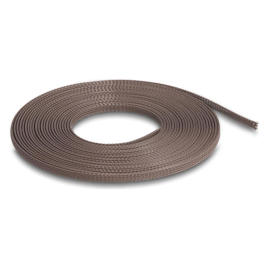 Delock Geflechtschlauch nagerfest, 5 m x 3 mm Braun (Kabelschlauch, 500 cm) (20902)