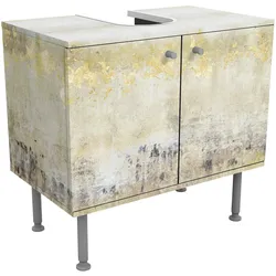 WASCHBECKENUNTERSCHRANK Goldene Farbfelder I 60/55/35 cm