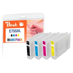 Peach XL Spar Pack Tintenpatronen kompatibel zu Epson T755XL