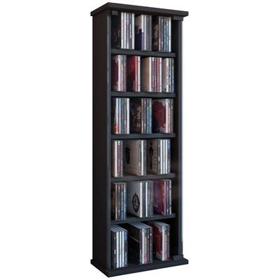 Holz CD DVD Stand Regal Schrank Vetro Glastür