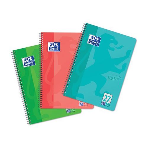OXFORD Collegeblock TOUCH Lineatur 27 liniert mit beidseitigem Rand DIN A4 mit Rand, 1 Block