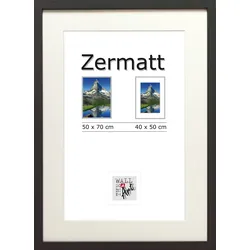 Bilderrahmen ZERMATT schwarz (BHT 52x72x4 cm) - schwarz - BHT 52x72x4 cm
