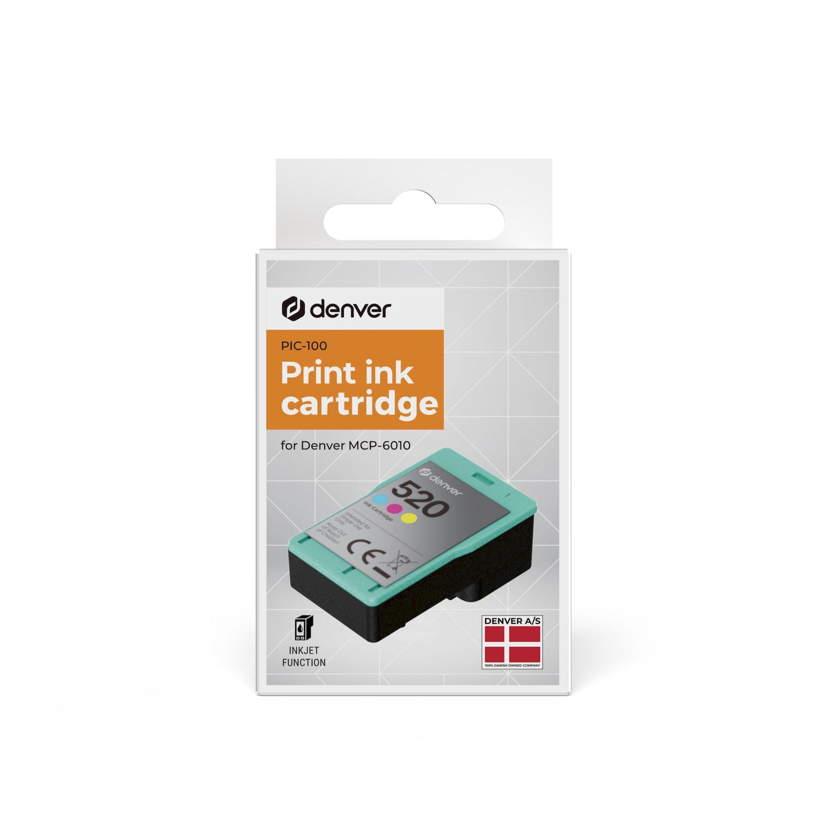 Denver PIC-100 Druckerpatrone–All-in-One-Inkjet: rot, gelb, blau