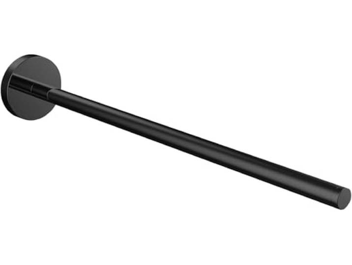 emco round handdoekhouder, 1-armig, stijf. 300mm, 435013330, Kleur: zwart