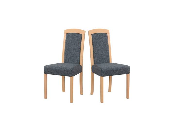 Leaf Design Stuhl 2er Roma 7, sonoma, Sonoma Eiche, Holz, Echtholz,Buche, Holz Optik, 45x96x41 cm, Esszimmer, Stühle