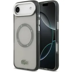 Lacoste Etui Shockproof Transparent Frosted MagSafe do iPhone Air szary (Apple iPhone Air), Smartphone Hülle, Grau, Transparent