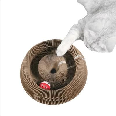 Inspire Essentials Foldable Magic Organ Cat Scratching Board And Cat Bed cat Scratching Board
