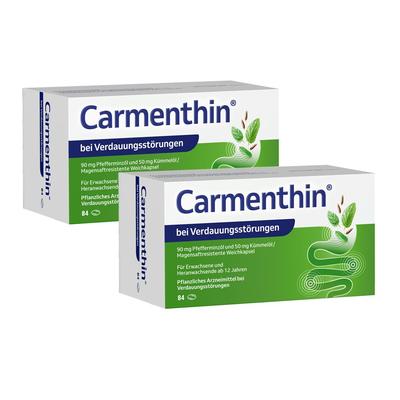 2x Carmenthin bei Verdauungsstörungen 2x84 St magensaftresistente Weichkapseln