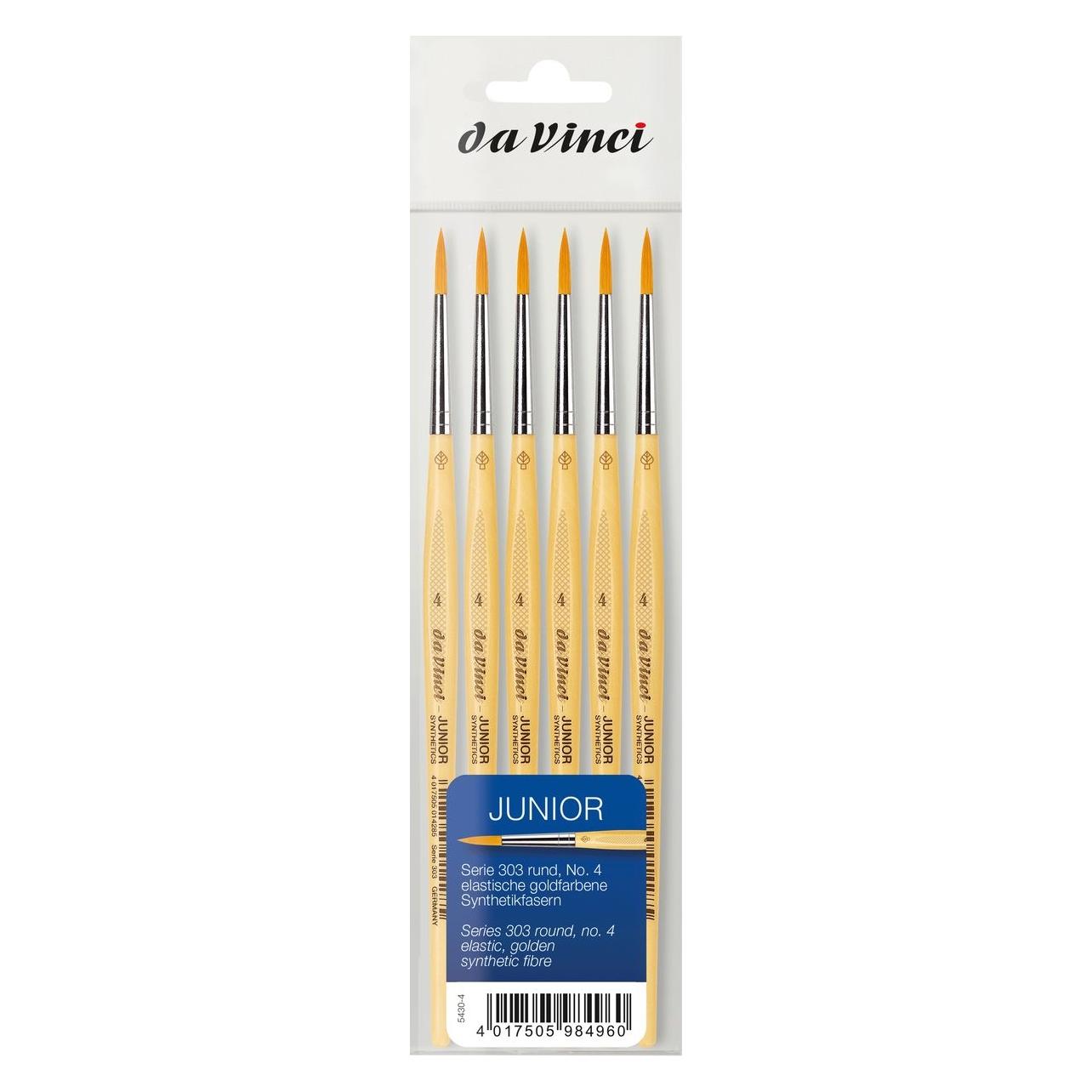 da Vinci Pinsel Junior Serie 303 rund Grösse 4 6 Stück (71995972)