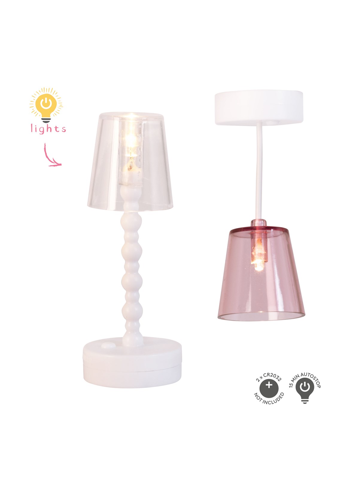 Micki Lundby Steh- & Deckenlampe mit Licht.