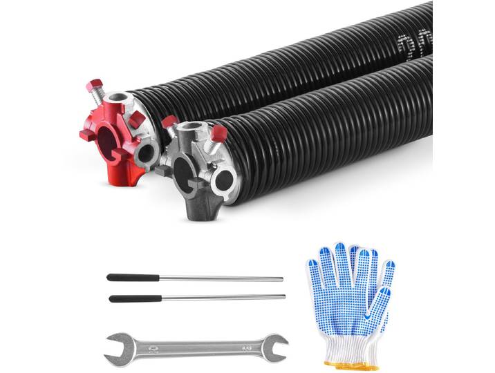 VEVOR Torsieveren voor Garagedeuren Paar 5\,26x50\,8x618mm met Wikkelstaven