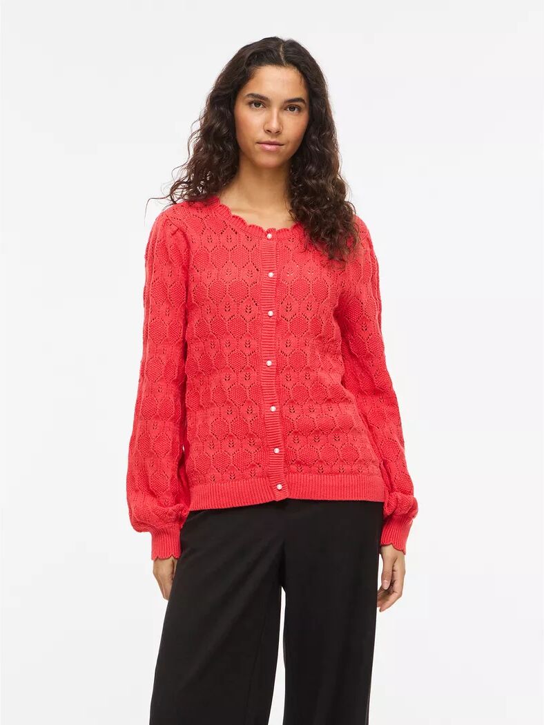 VILA - Cardigan, für Damen, Rot, Größe M