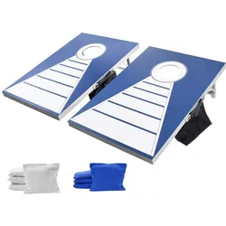 VEVOR Cornhole Spiel Set (915 x 610 x 255 mm) Cornhole-Spielbretter, tragbares Wurfbrett aus Aluminium, faltbares Cornhole-Spiel für Erwachsene, inkl. 8 Sitzsäcken, für Garten Hinterhof Strand
