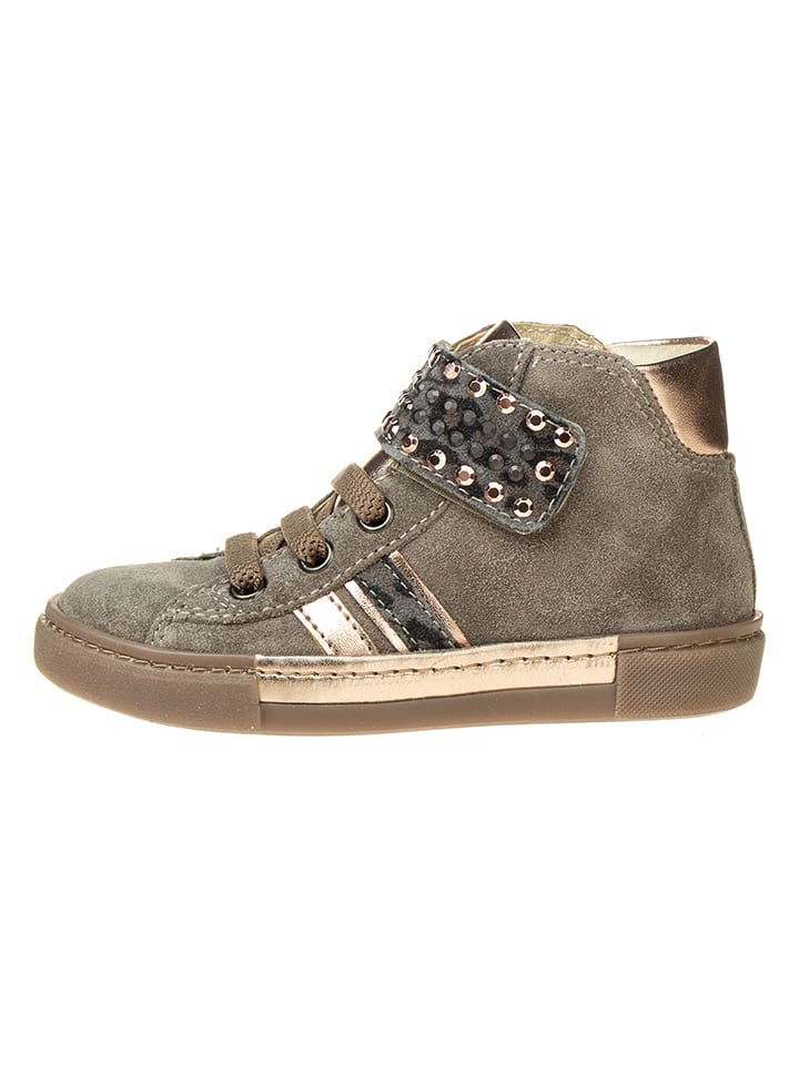 Primigi Leder-Sneakers in Grau - 28